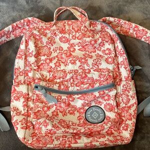 Vera Bradley Backpack Rain Garden Red